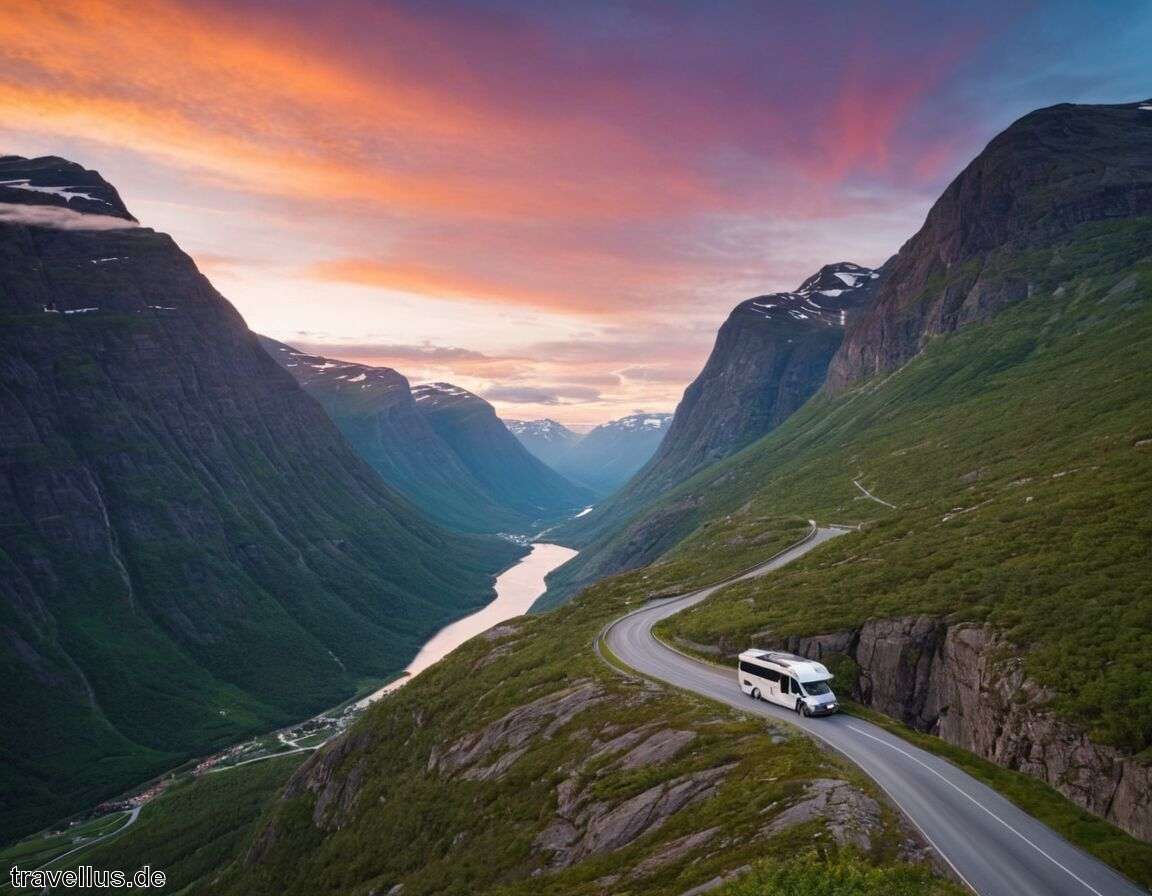 Trollstigen: Berühmte Serpentinenstraße im Gebirge - Norwegen mit dem Wohnmobil die schönsten Fjordrouten