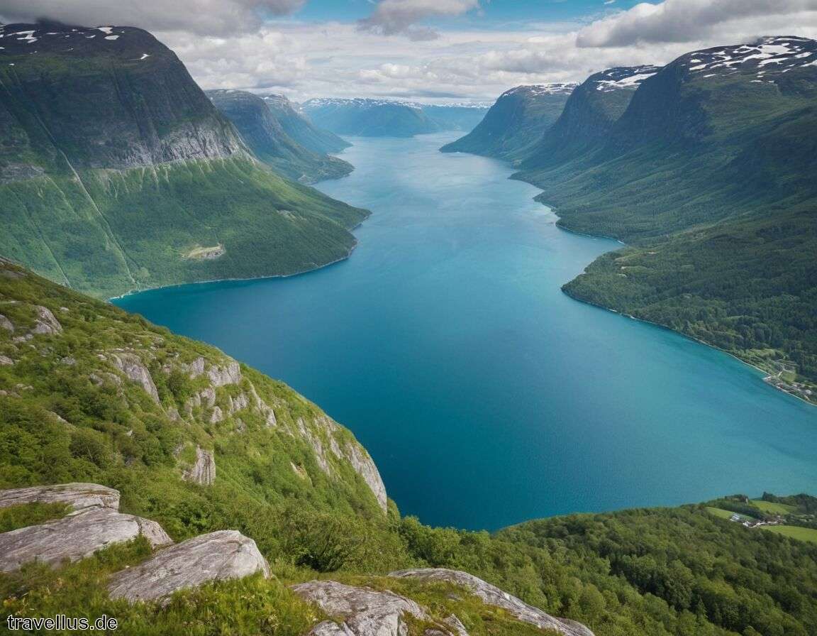 Aurlandsfjord: Aussichtspunkt mit Wanderwegen - Norwegen mit dem Wohnmobil die schönsten Fjordrouten